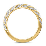 Photo of Nella 1 3/8 ct tw. Lab Grown Diamond Wedding Band Set 10K Yellow Gold [BT2445YL]