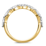 Photo of Jiana 1 3/8 ct tw. Lab Grown Diamond Same Sex Ladies Band Set 10K Yellow Gold [BT2444YL]