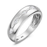 Photo of Jiana 1/2 ct tw. Lab Grown Diamonds Mens Band 14K White Gold [BT2444WM]