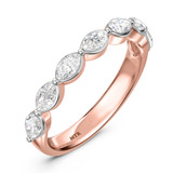 Photo of Jiana 3/4 ct tw. Lab Grown Diamond Ladies Band 14K Rose Gold [BT2444RL]