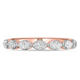 Photo of Jiana 1 3/8 ct tw. Lab Grown Diamond Same Sex Ladies Band Set 14K Rose Gold [BT2444RL]