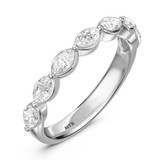 Photo of Jiana 1 3/8 ct tw. Lab Grown Diamond Same Sex Ladies Band Set 10K White Gold [BT2444WL]