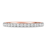 Photo of Gretta 1 3/8 ct tw. Lab Grown Diamond Wedding Band Set 14K Rose Gold [BT2433RL]