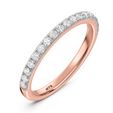 Photo of Gretta 1 3/8 ct tw. Lab Grown Diamond Wedding Band Set 14K Rose Gold [BT2433RL]