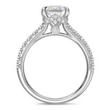 Photo of Gretta 2 7/8 ct tw. Lab Grown Diamond Asscher Solitaire Bridal Set 10K White Gold [BT2433WE-Y195]