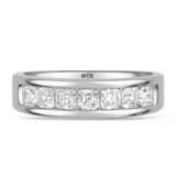 Photo of Gretta 2 1/10 ct tw. Lab Grown Diamond Same Sex Mens Band Set 10K White Gold [BT2433WM]