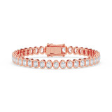 Photo of Emery 8 CT. T.W. Lab Grown Diamond Oval Bracelet 10K Rose Gold [BC2429R]