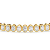 Photo of Emery 8 CT. T.W. Lab Grown Diamond Oval Bracelet 10K Yellow Gold [BC2429Y]