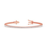 Photo of Magda 2 7/8 Carat T.W. Lab Grown Diamond Princess Bracelet 10K Rose Gold [BC2431R]