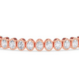 Photo of Emery 8 Carat T.W. Lab Grown Diamond Oval Bracelet 14K Rose Gold [BC2429R]