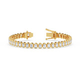 Photo of Emery 8 Carat T.W. Lab Grown Diamond Oval Bracelet 14K Yellow Gold [BC2429Y]
