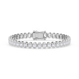 Photo of Emery 8 CT. T.W. Lab Grown Diamond Oval Bracelet 10K White Gold [BC2429W]