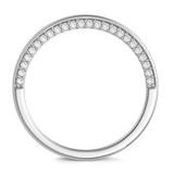 Photo of Dario 1/5 ct tw. Lab Grown Diamond Ladies Band 14K White Gold [BT2437WL]