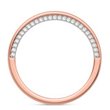 Photo of Dario 2 3/4 ct tw. Lab Grown Diamond Oval Solitaire Trio Set 14K Rose Gold [BT2437RM]