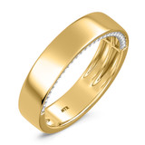 Photo of Dario 1/2 ct tw. Lab Grown Diamond Wedding Band Set 14K Yellow Gold [BT2437YM]