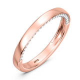 Photo of Dario 3/8 ct tw. Lab Grown Diamond Same Sex Ladies Band Set 10K Rose Gold [BT2437RL]