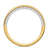 Photo of Dario 1/2 ct tw. Lab Grown Diamond Same Sex Mens Band Set 14K Yellow Gold [BT2437YM]
