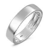 Photo of Dario 1/2 ct tw. Lab Grown Diamond Same Sex Mens Band Set 10K White Gold [BT2437WM]