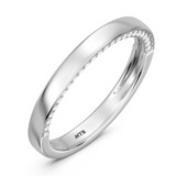 Photo of Dario 1/2 ct tw. Lab Grown Diamond Wedding Band Set 14K White Gold [BT2437WL]