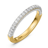 Photo of Zola 1 1/2 ct tw. Lab Grown Diamond Wedding Band Set 14K Yellow Gold [BT2436YL]