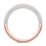 Photo of Zola 7/8 ct tw. Lab Grown Diamond Same Sex Ladies Band Set 10K Rose Gold [BT2436RL]