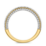 Photo of Siena 3/4 ct tw. Lab Grown Diamond Same Sex Ladies Band Set 10K Yellow Gold [BT2443YL]