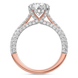 Photo of Siena 3 2/3 ct tw. Lab Grown Diamond Round Solitaire Trio Set 10K Rose Gold [BT2443RE-L195]
