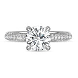 Photo of Siena 3 1/10 ct tw. Lab Grown Diamond Round Solitaire Bridal Set 10K White Gold [BT2443WE-L195]