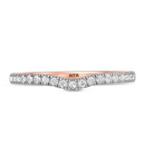 Photo of Siena 3/4 ct tw. Lab Grown Diamond Same Sex Ladies Band Set 14K Rose Gold [BT2443RL]