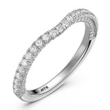 Photo of Siena 1 ct tw. Lab Grown Diamond Wedding Band Set 10K White Gold [BT2443WL]