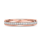 Photo of Siena 1 1/5 ct tw. Lab Grown Diamond Same Sex Mens Band Set 10K Rose Gold [BT2443RM]