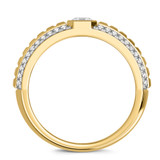 Photo of Perla 1 ct tw. Lab Grown Diamond Wedding Band Set 14K Yellow Gold [BT2442YM]