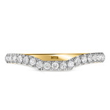 Photo of Perla 2 5/8 ct tw. Lab Grown Diamond Asscher Solitaire Bridal Set 14K Yellow Gold [BT2442YL]