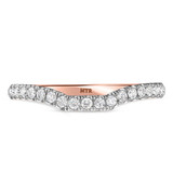 Photo of Perla 1 ct tw. Lab Grown Diamond Wedding Band Set 14K Rose Gold [BT2442RL]