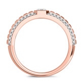 Photo of Perla 1 ct tw. Lab Grown Diamond Wedding Band Set 14K Rose Gold [BT2442RM]