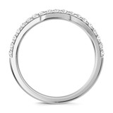 Photo of Perla 1 ct tw. Lab Grown Diamond Wedding Band Set 10K White Gold [BT2442WL]