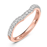 Photo of Perla 1/4 ct tw. Lab Grown Diamond Ladies Band 14K Rose Gold [BT2442RL]