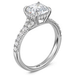 Photo of Perla 3 3/8 ct tw. Lab Grown Diamond Asscher Solitaire Trio Set 10K White Gold [BT2442WE-Y195]