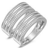 Photo of Dino 3/4 ct tw. Lab Grown Diamond Same Sex Mens Band Set 14K White Gold [WM2438W]
