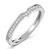 Photo of Dino 1/2 ct tw. Lab Grown Diamond Wedding Band Set 10K White Gold [BT2438WL]