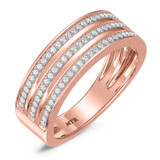 Photo of Dino 1/3 ct tw. Lab Grown Diamonds Mens Band 10K Rose Gold [BT2438RM]