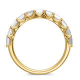 Photo of Luka 1/2 ct tw. Lab Grown Diamond Same Sex Ladies Band Set 10K Yellow Gold [BT2434YL]