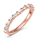 Photo of Luka 2 1/2 ct tw. Lab Grown Diamond Oval Solitaire Bridal Set 14K Rose Gold [BT2434RL]