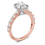 Photo of Luka 2 1/3 ct tw. Lab Grown Diamond Oval Solitaire Engagement Ring 14K Rose Gold [BT2434RE-I195]