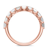 Photo of Luka 1/2 ct tw. Lab Grown Diamond Same Sex Ladies Band Set 14K Rose Gold [BT2434RL]