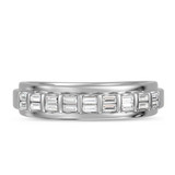 Photo of Luka 2/3 ct tw. Lab Grown Diamond Wedding Band Set 14K White Gold [BT2434WM]