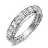 Photo of Luka 2/3 ct tw. Lab Grown Diamond Wedding Band Set 14K White Gold [BT2434WM]