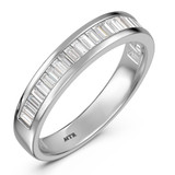 Photo of Tullio 7/8 ct tw. Lab Grown Diamond Wedding Band Set 10K White Gold [BT2439WL]