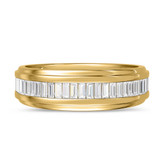 Photo of Tullio 7/8 ct tw. Lab Grown Diamond Same Sex Mens Band Set 14K Yellow Gold [BT2439YM]