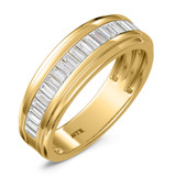 Photo of Tullio 7/8 ct tw. Lab Grown Diamond Same Sex Mens Band Set 14K Yellow Gold [BT2439YM]